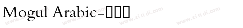 Mogul Arabic字体转换
